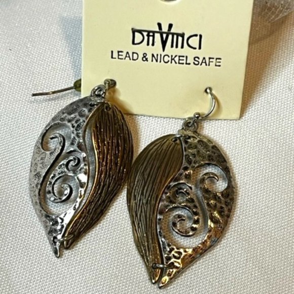 Silver and Gold Earrings - Picture 1 of 1